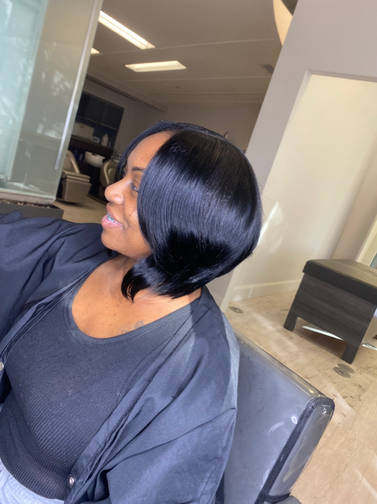 Hair included Quick Weave Bob at ByVictorianMonrae in Atlanta, GA