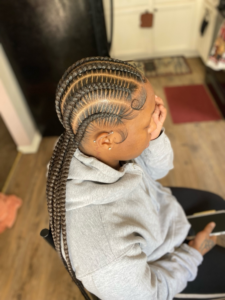 6 Feedin Braids at StyledBy Ty in Milwaukee, WI