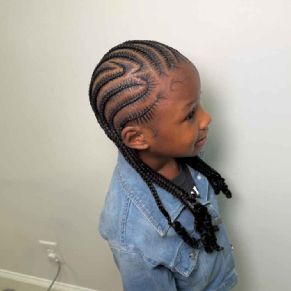 Straight Back Braids (Kids) at Haus Of Kartel in Rochester, NY