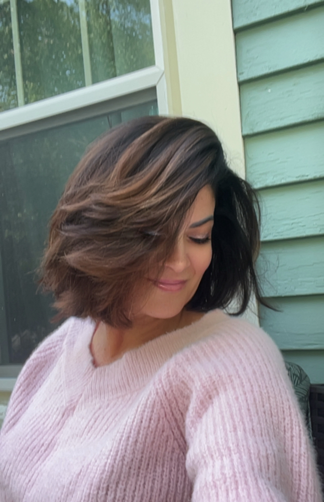 Balayage with Cut at BeautyMel in East Greenwich, RI