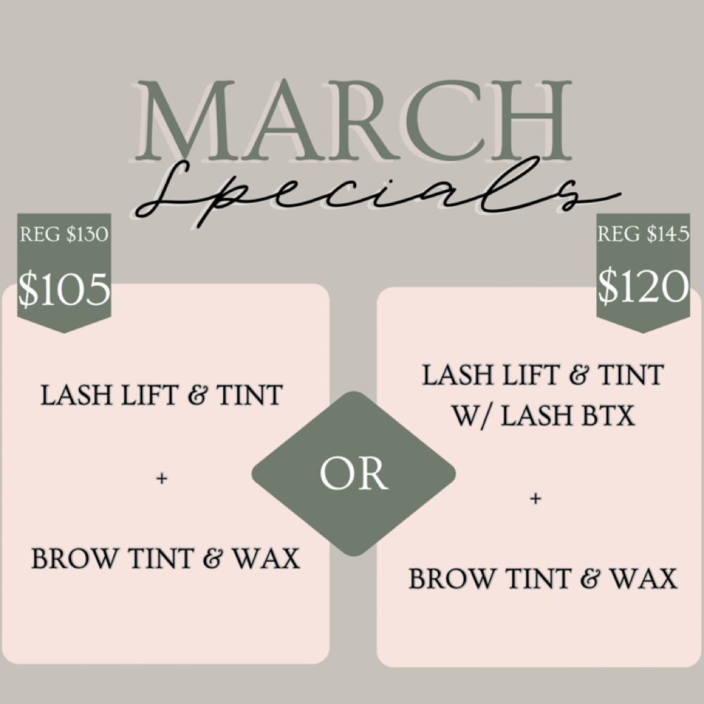 March Special at Evergreen Esthetics Co in New Boston, MI