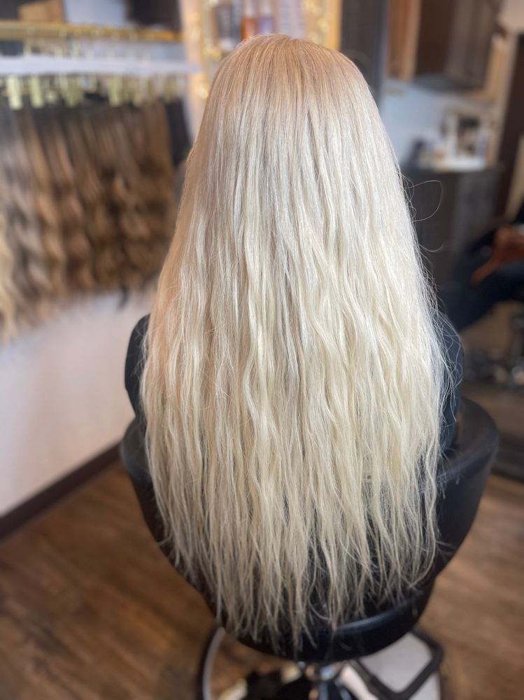Bleach Touch-Up + Blow-Dry