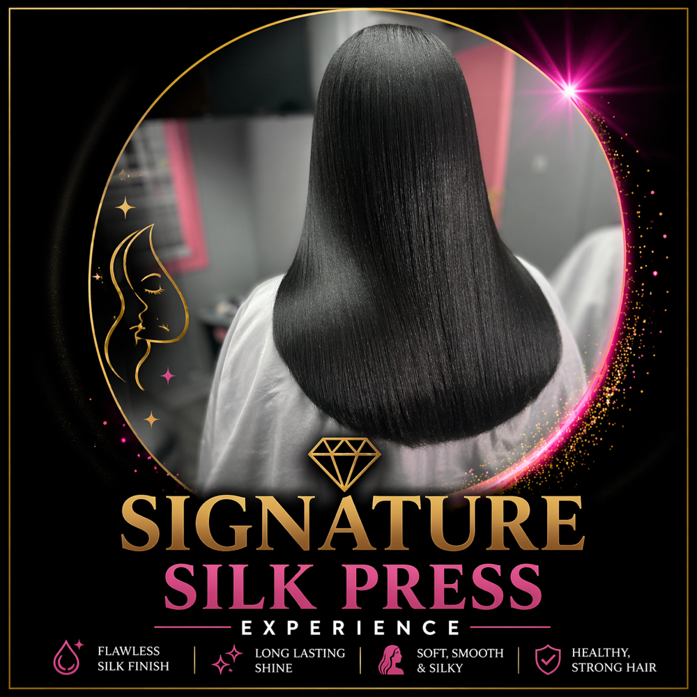👑Signature Silk Press Experience at Boss Savage Beauty in Muskegon Hts, MI