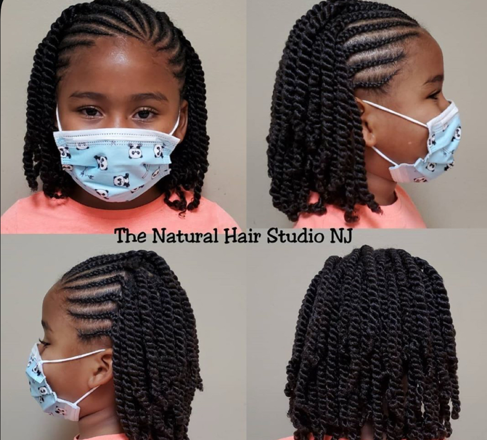 CORNER BRAIDS & TWISTS at YOLY’S BEAUTY BAR in Berlin, CT