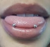 Snake Eyes Tongue Piercing