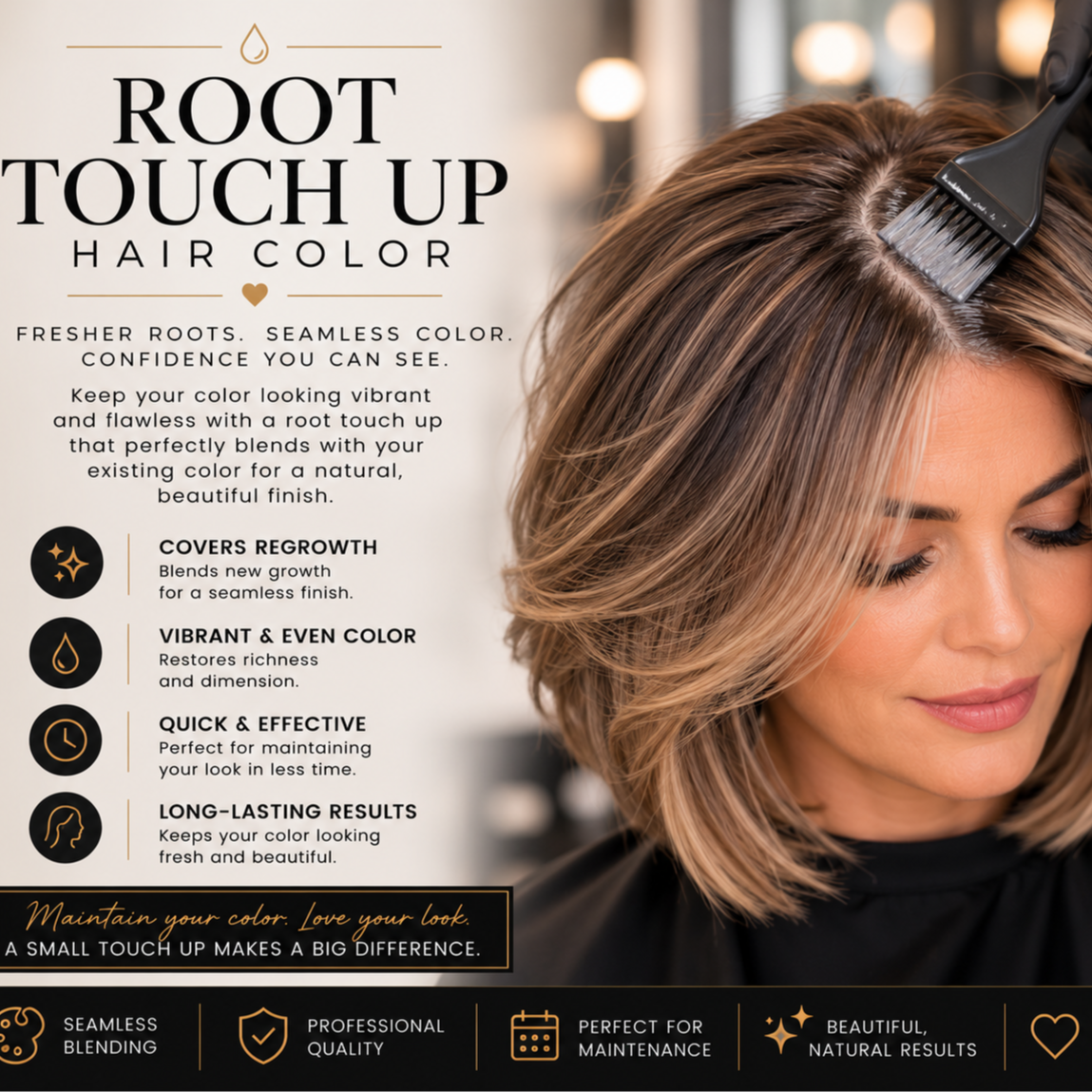 Root Touch Up Hair Color Only at Jeremiah Jacob Levin Hairstyling in Coronado, CA