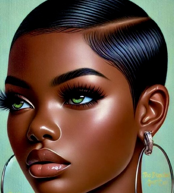 Pixie Cut - Relaxer + Con’d + Style