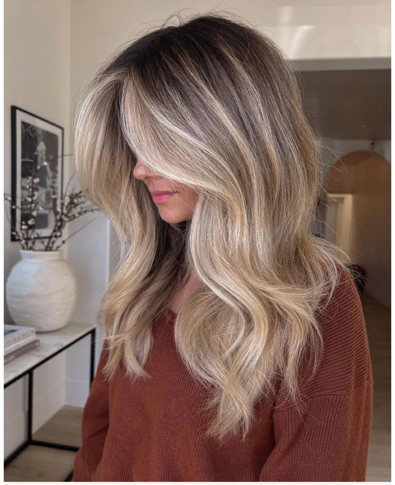 Bombshell Blonde at Depth and Dimension Salon in Wichita, KS