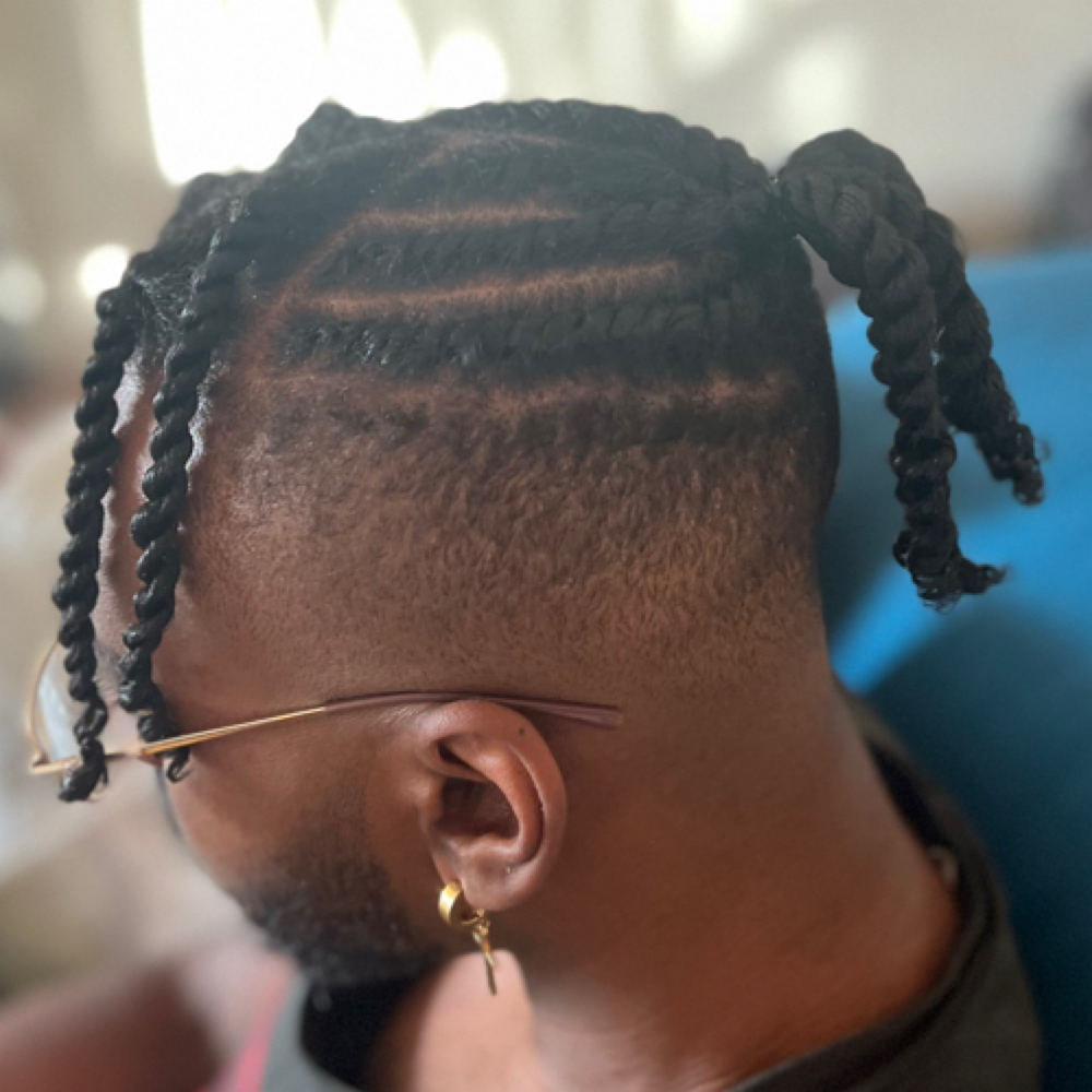 Braids On Crown Of Head at Hey Miss Barber in Denver, CO