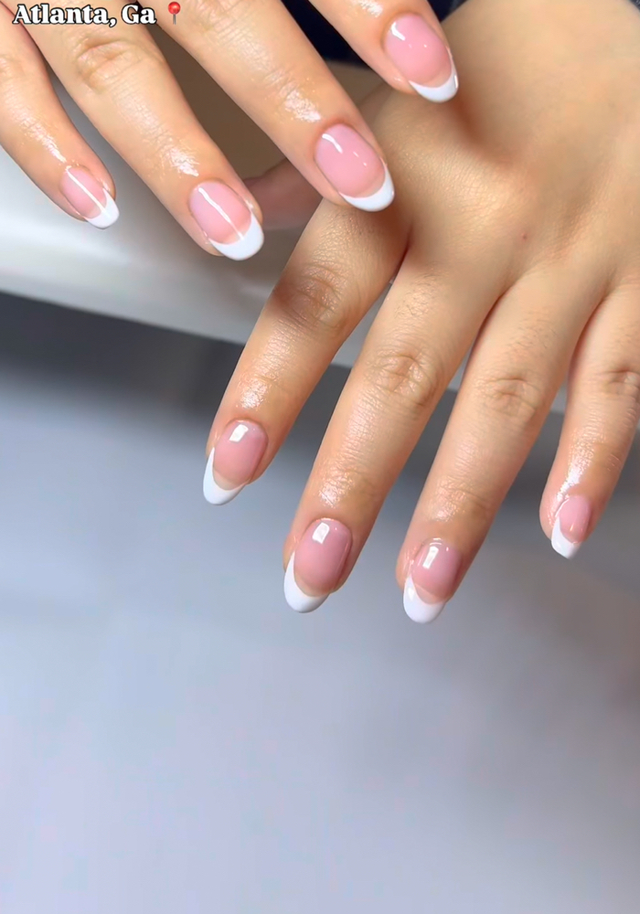 French Tip Gel Manicure