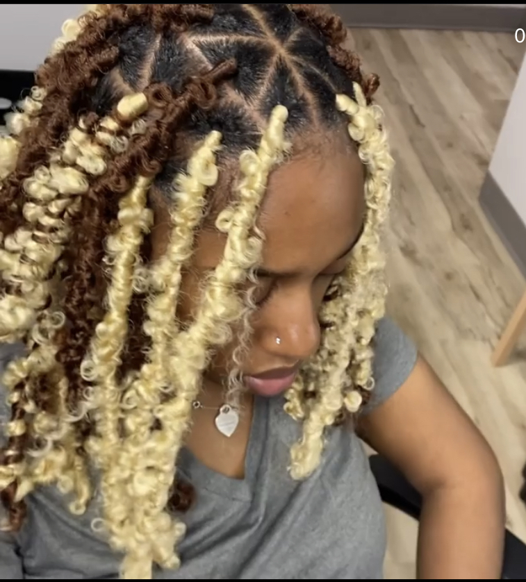 Hand-made Shoulder Length Butterfly Locs