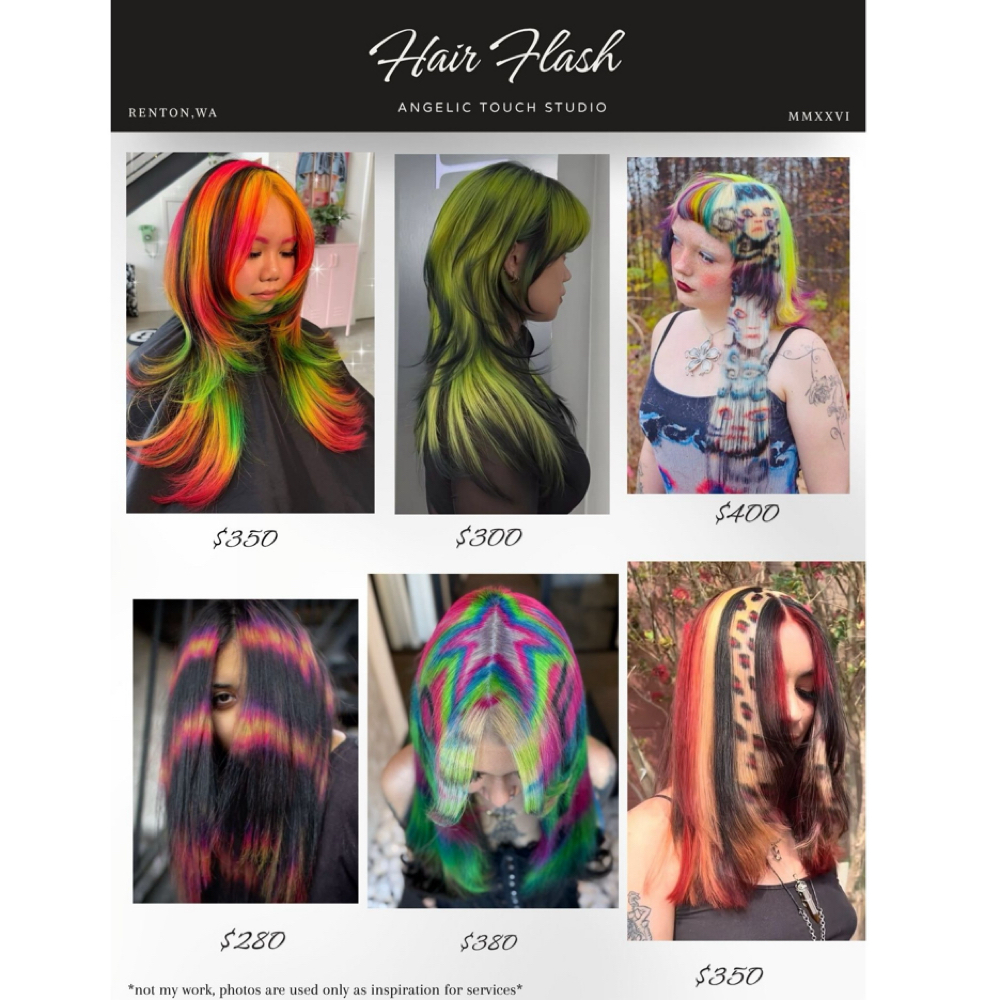 Hair Flash Promotion ✨ at Angelic Touch Studio in Renton, WA