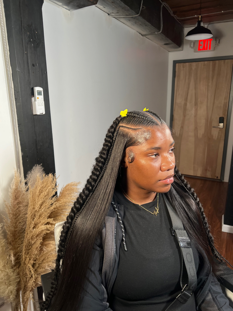 Butterfly Braid Half Up