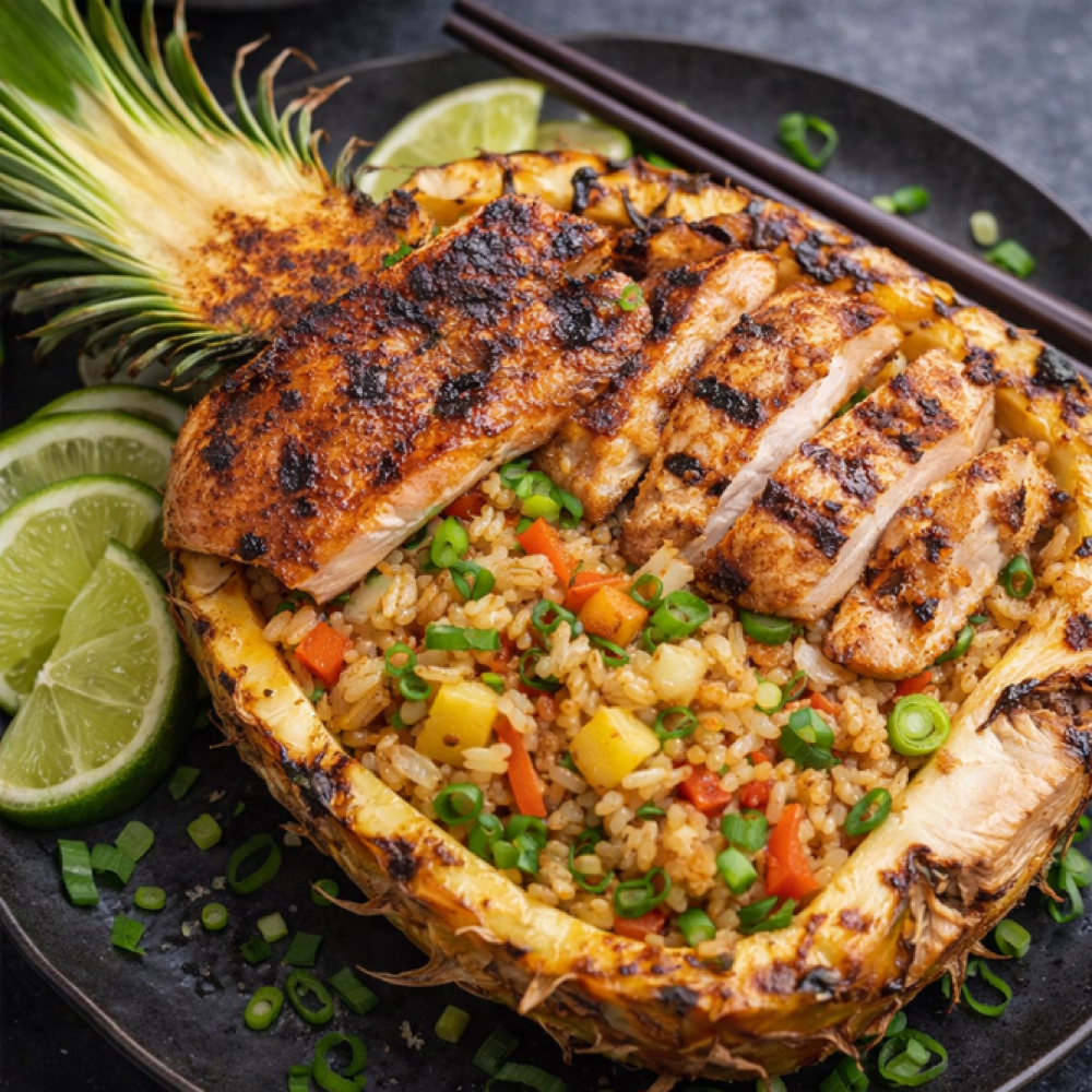 🍍Pineapple Fried Rice at Jazzy Zena' in Arlington, TX