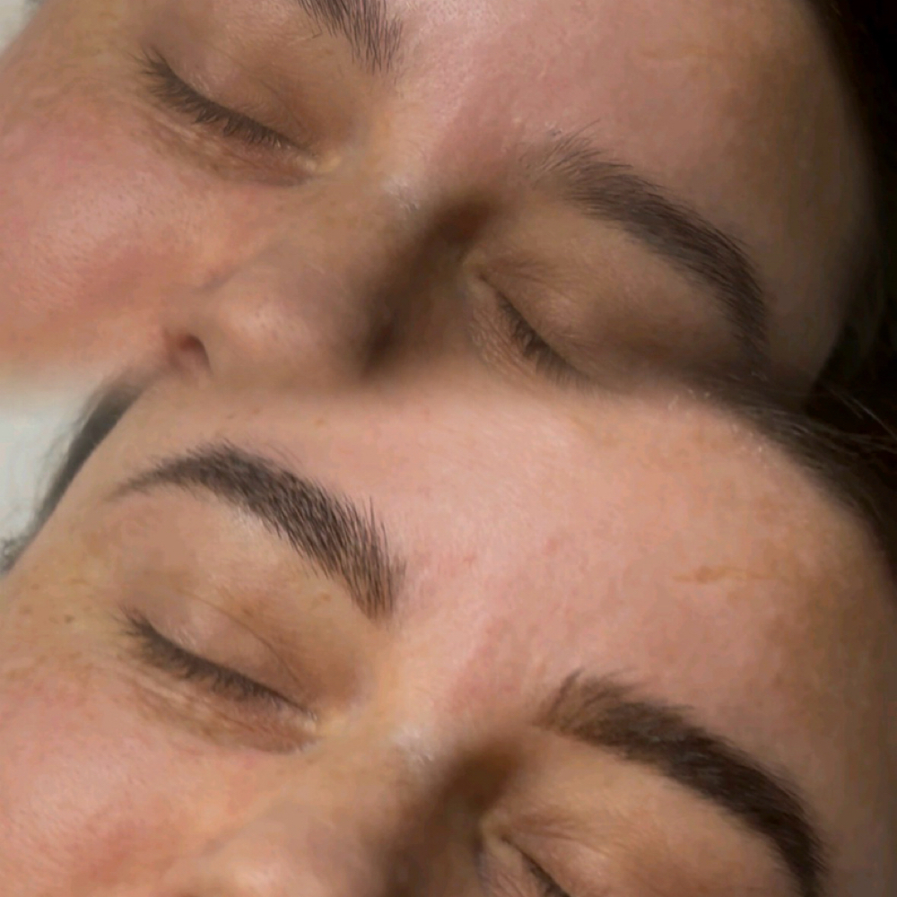 Brow Tinting Between Laminations at Lakeview Spa in Helendale, CA