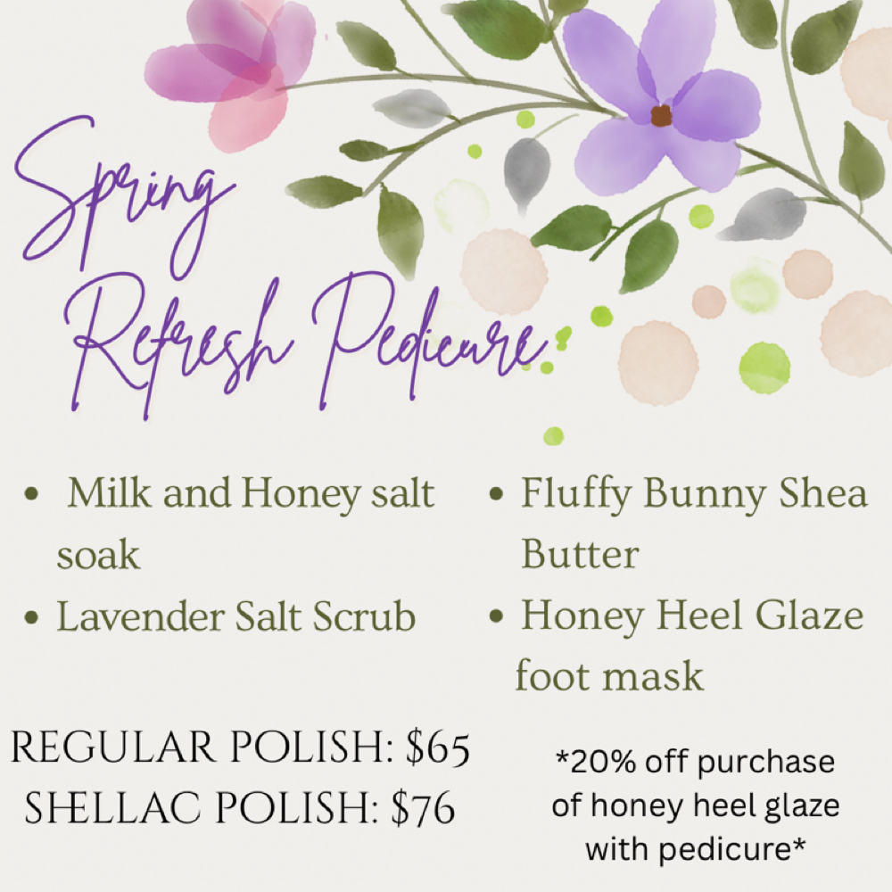 Seasonal Pedicure at Willa Spa in Danvers, MA