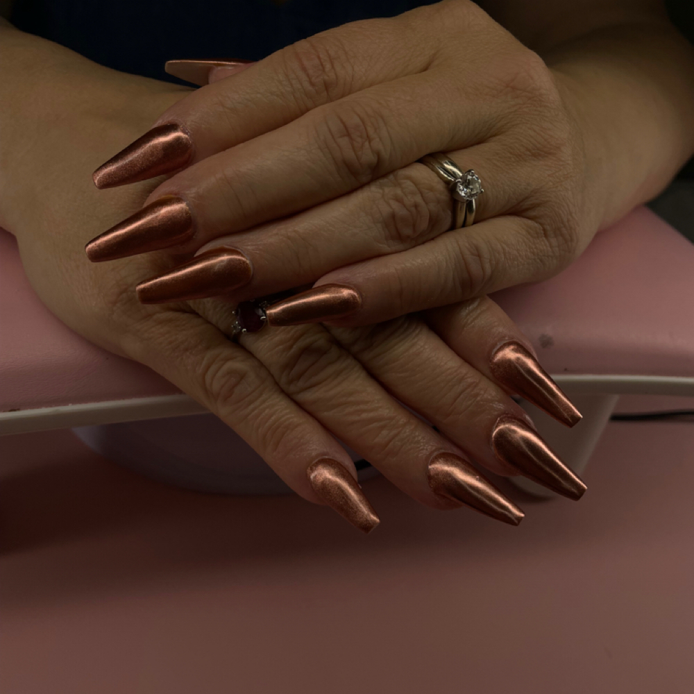 Long - XL Gel Extension at Nails by Flo in Medford, OR