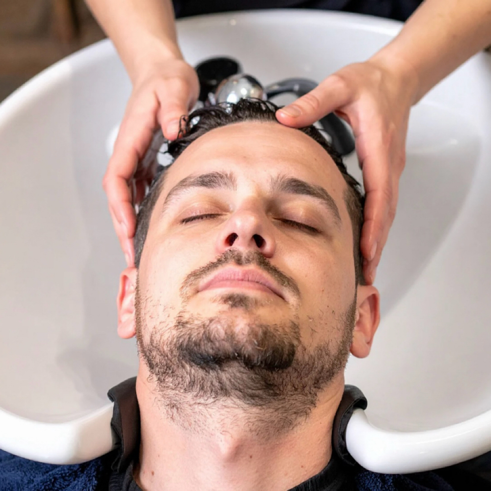 Men’s Haircut & shampoo at Monarch Hair By Claudia LLC in Goodyear, AZ