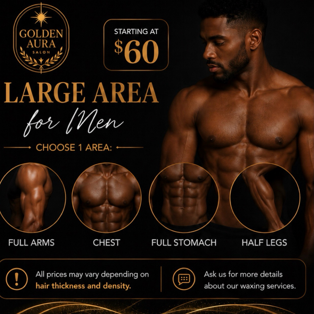Large Area for Men at Golden Aura Salon in Concord, CA