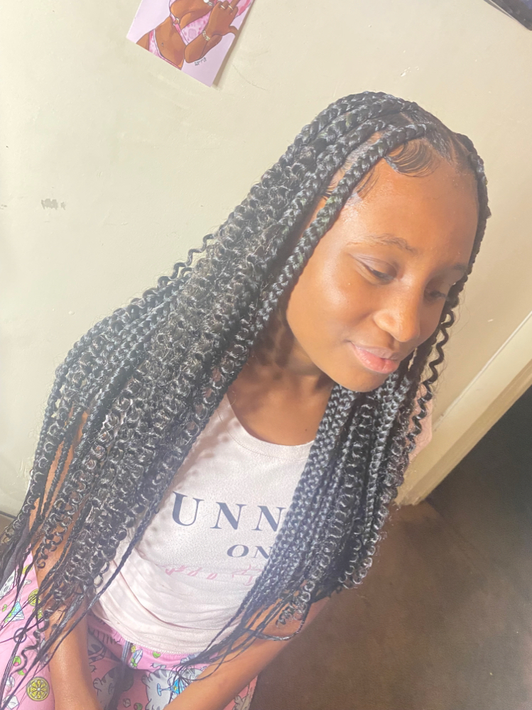 Meduim Knotles *curly Hair Added at Touched bylaneise in Long Beach, CA