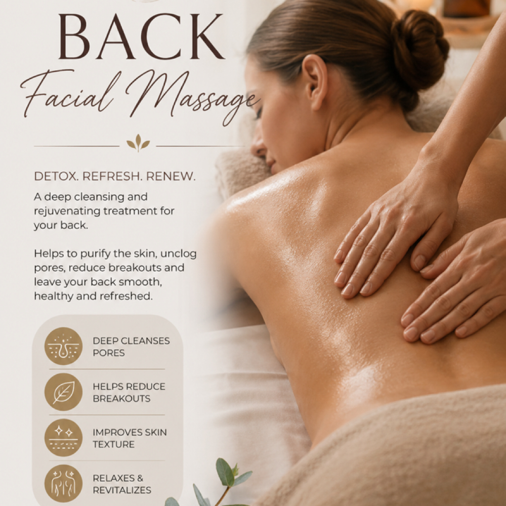 Back Facial Massage at Sculpting Massage by Nessa in Granada Hills, CA
