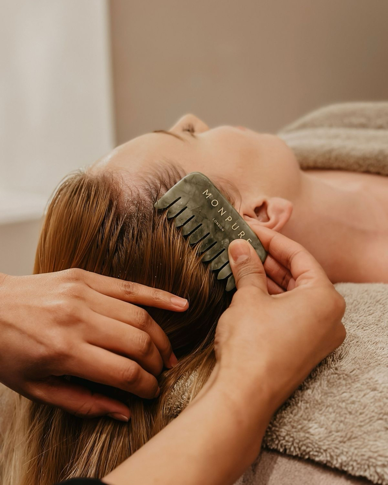 Scalp,Facial, And Shoulders Massage