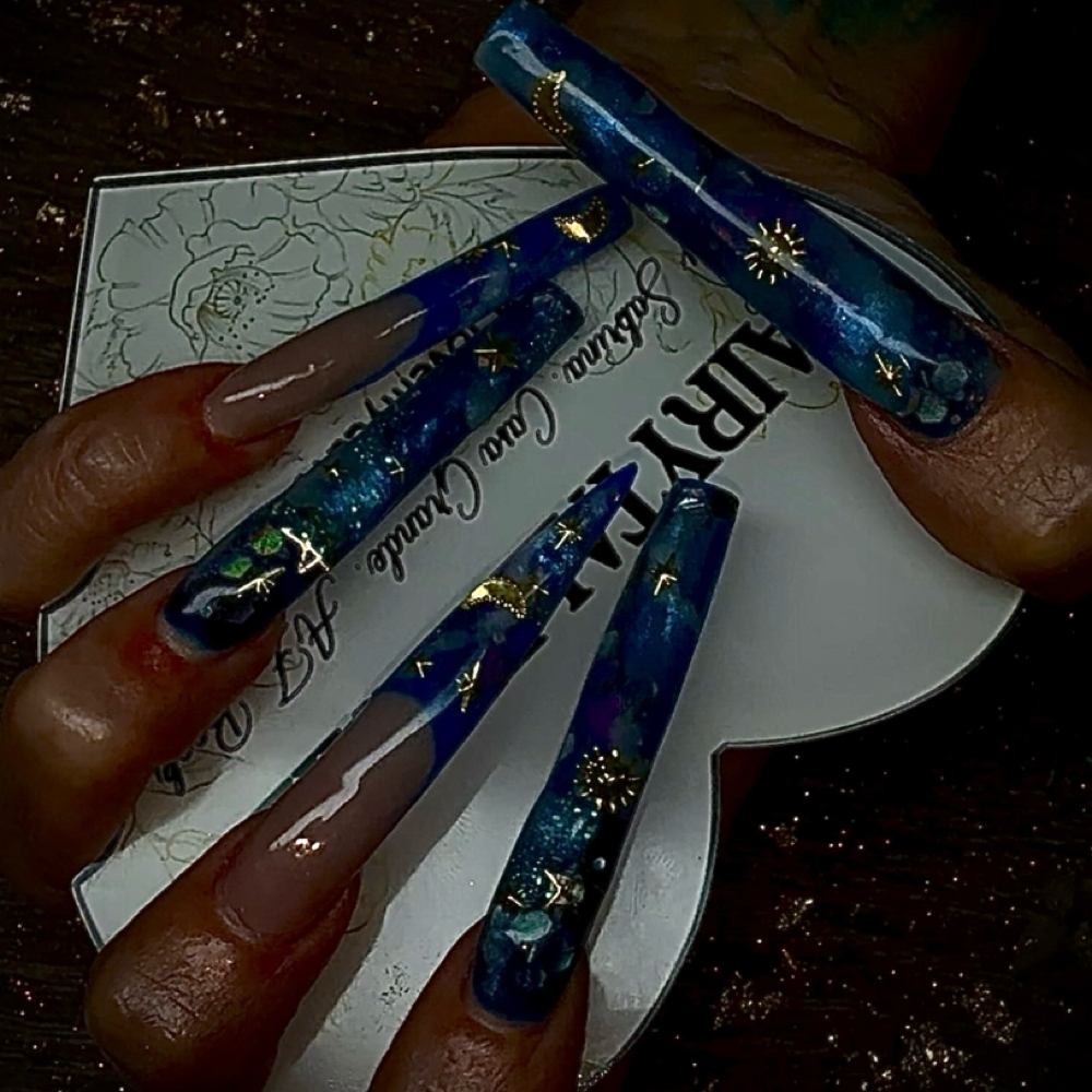 Full Set Design of Encapsulation at Love My Cut in Casa Grande, AZ