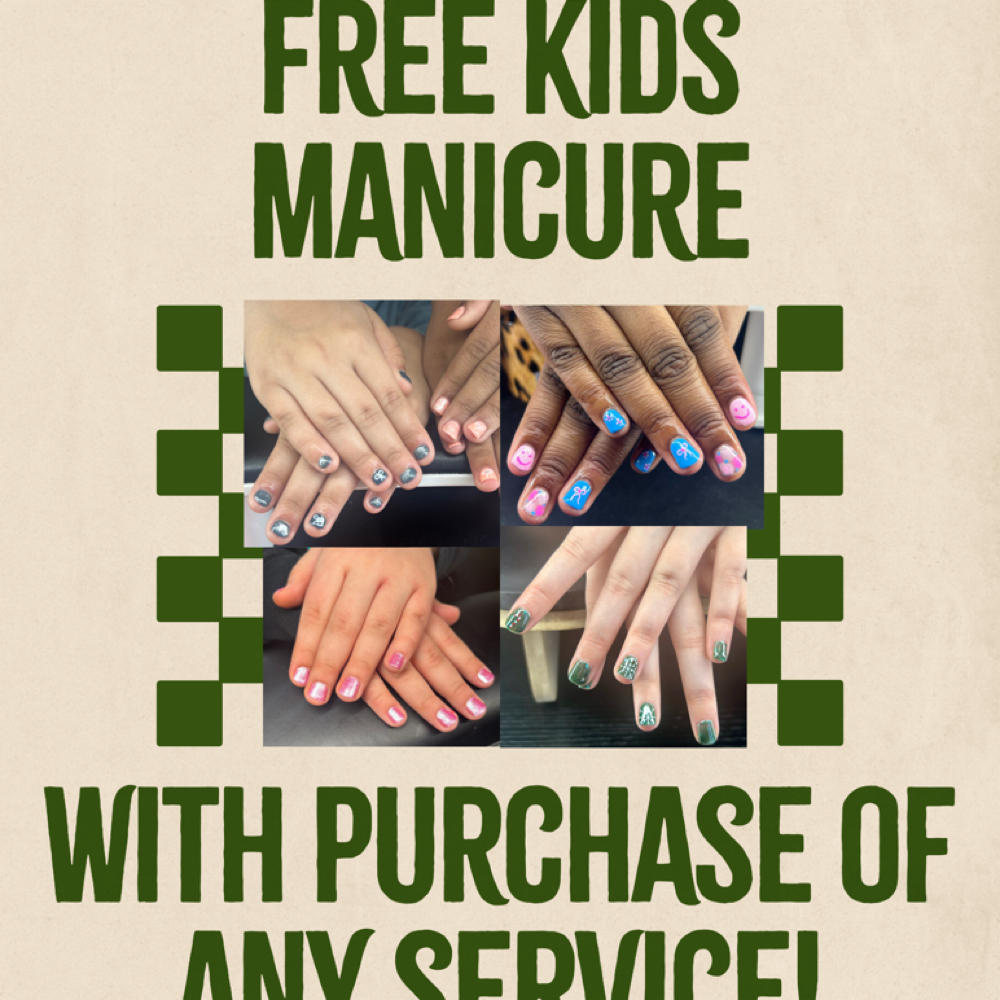 Free Kids Mani With Purchase at INDEMAND NAILS in Newark, OH