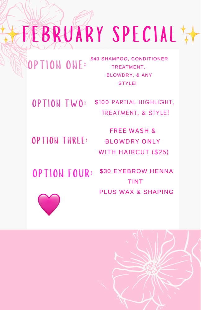 Febuary Specials 🩷