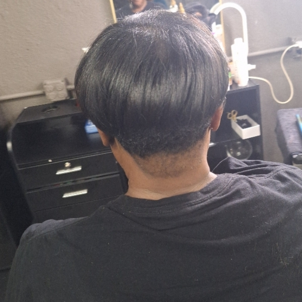 Relaxer Retouch W/clipper Cut