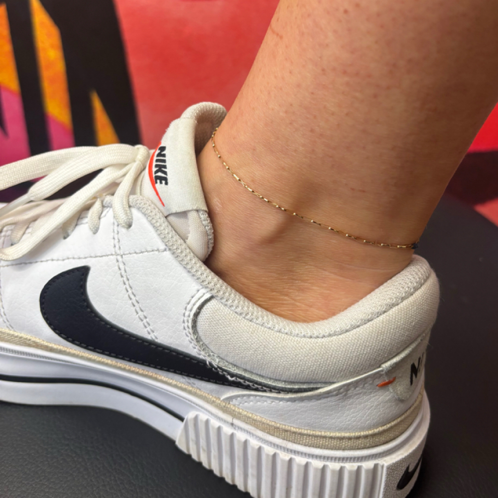 Permanent Anklet at Vibe Lash Studio in Scottsboro, AL