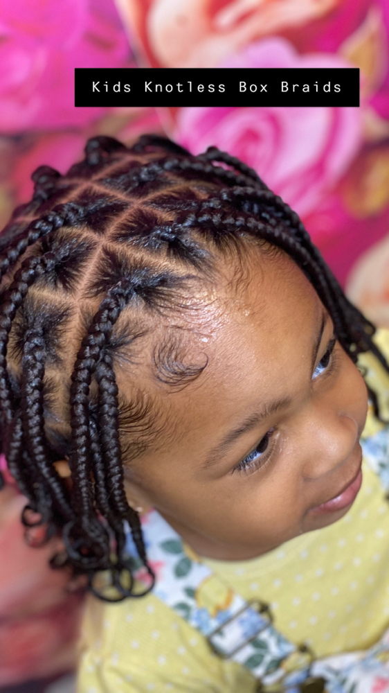 Kids Knotless Box Braids