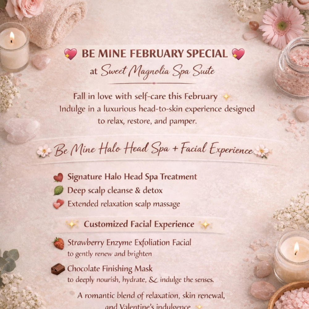 BE MINE FEBRUARY SPECIAL at Sweet Magnolia Spa Suite in Decatur, IL