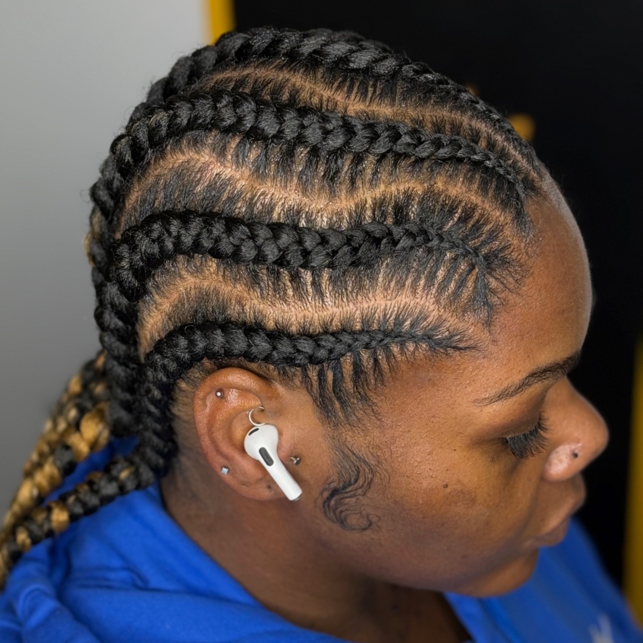 Feed-in Braids (2-6) at HALOD BEAUTY HOUSE in Jackson, MS