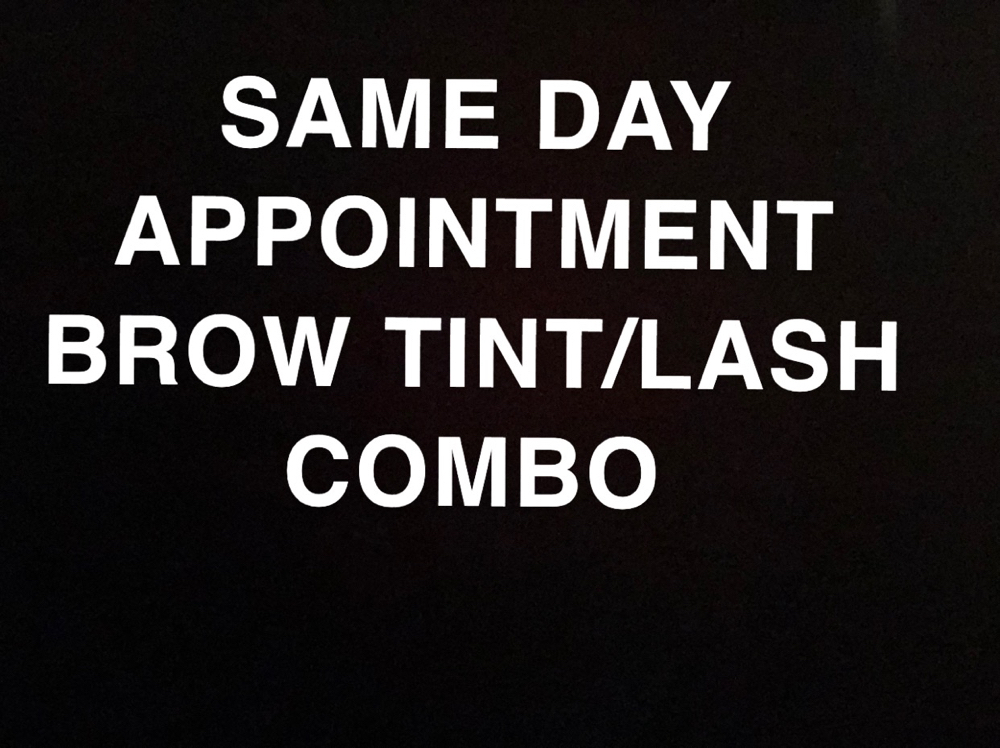 ‼️SAME DAY Brow Tint + Mink Lashes