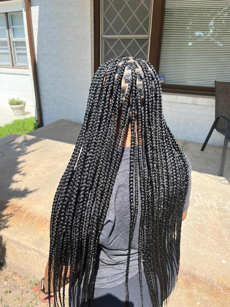 Medium Knotless at BraidsByJinece in Wichita, KS