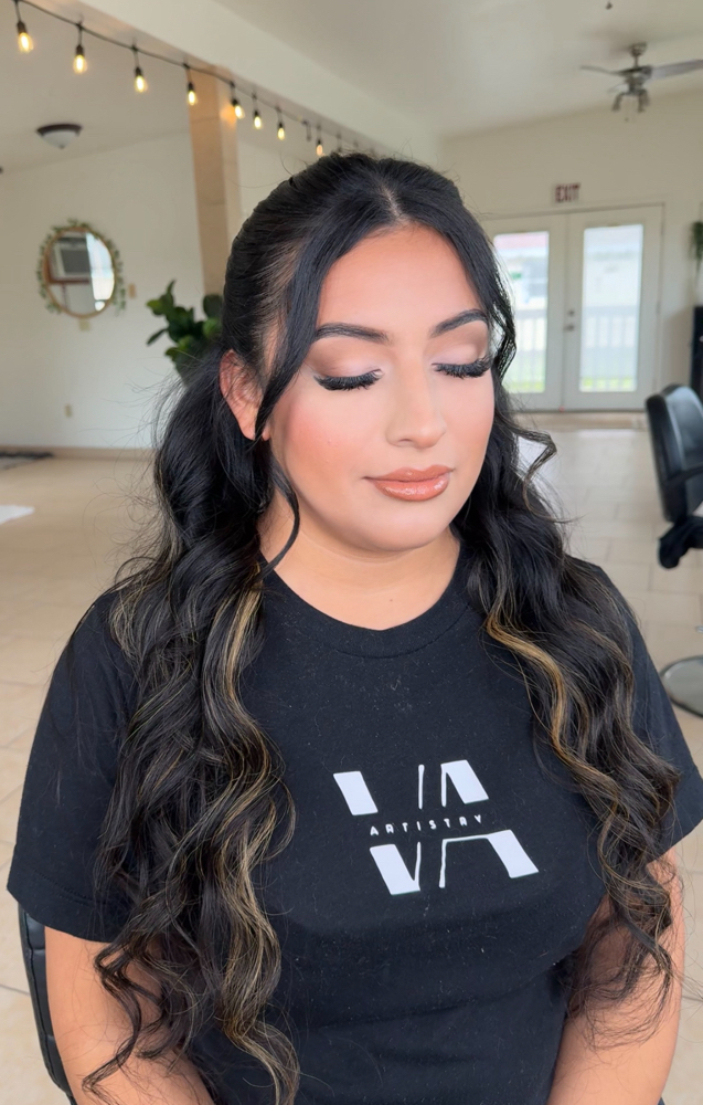 HALF UP HALF DOWN CURLS
