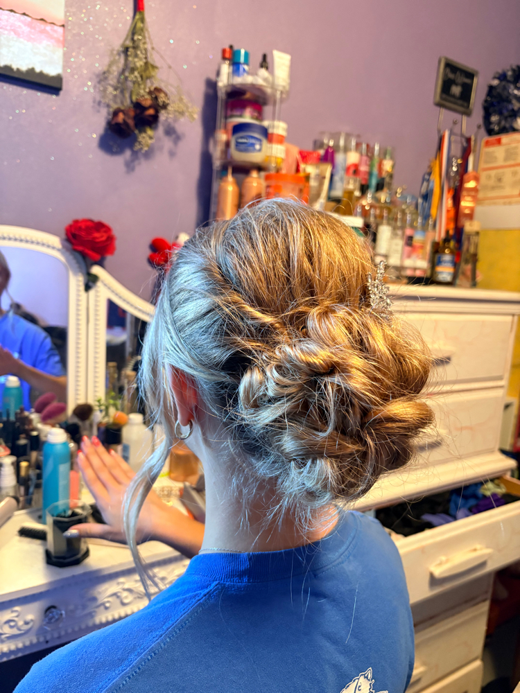 Flower Girl Hair at Ally & Co. Studios in Springfield, MI