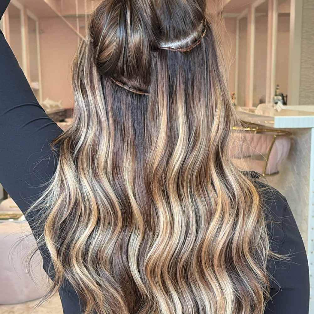 Hand-tied Extension Install at ALLIE DOES YOUR HAIR in Stuart, FL