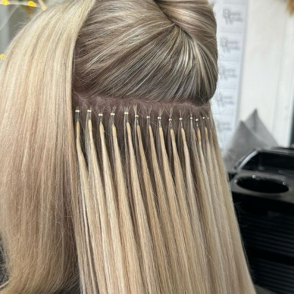 I-tip Hair Ext Install at Lemuria Hair in Coral Gables, FL