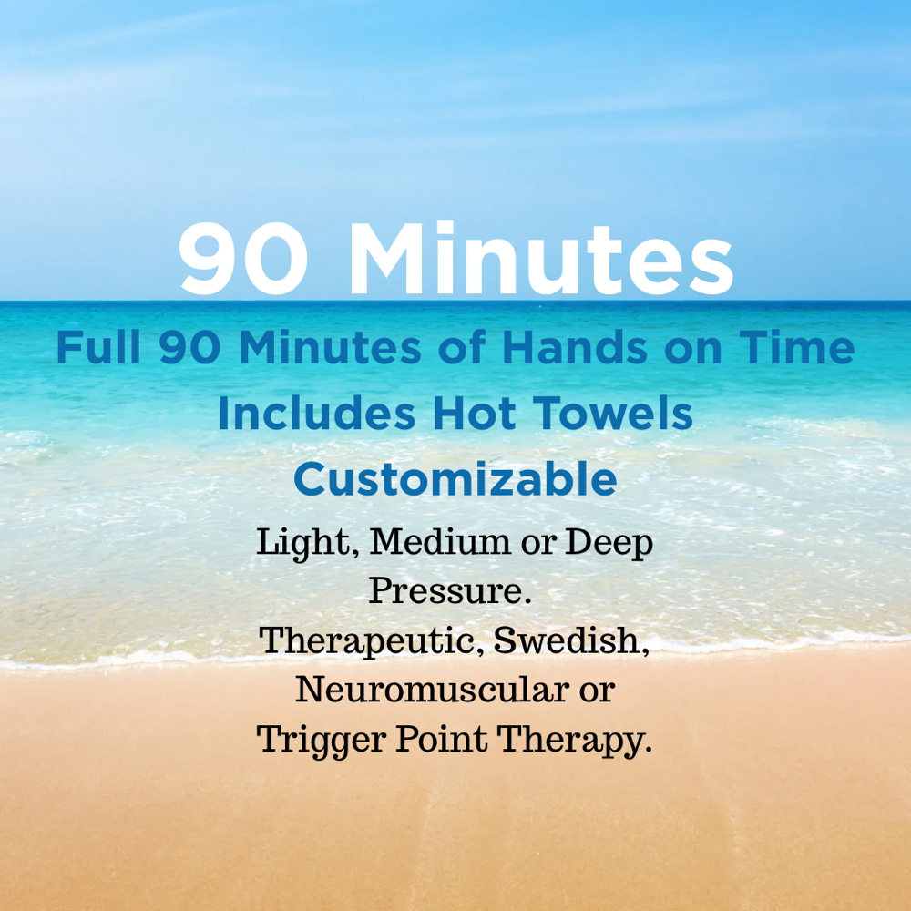 90 Minute Customizable Massage