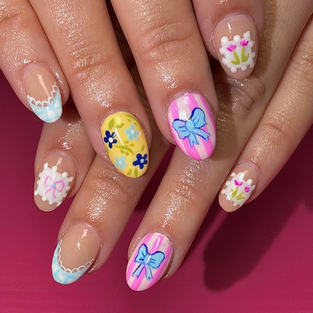 Acrylic Overlay at Nailed by Ro in Canton, TX