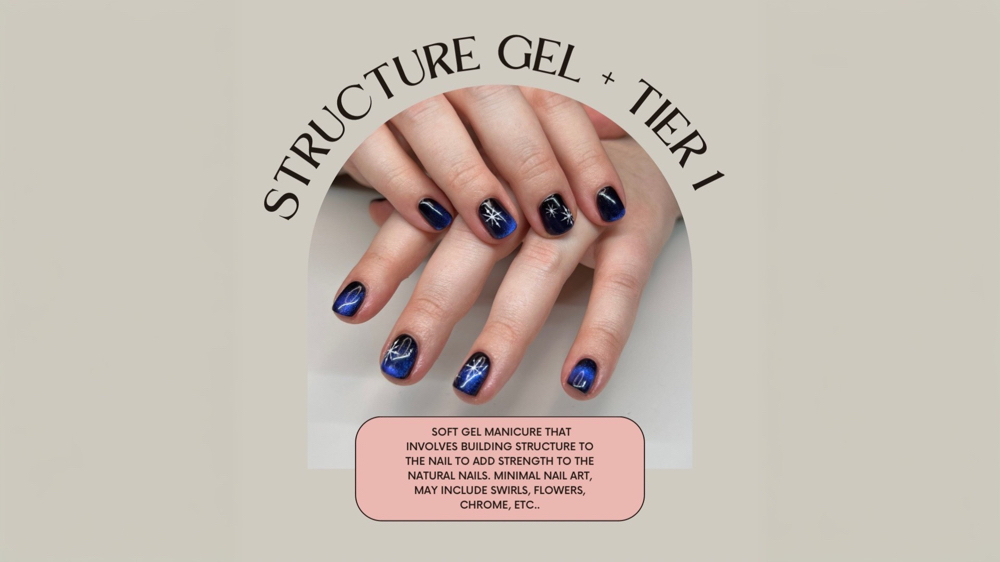 Structured Gel Mani + Tier 1 Art