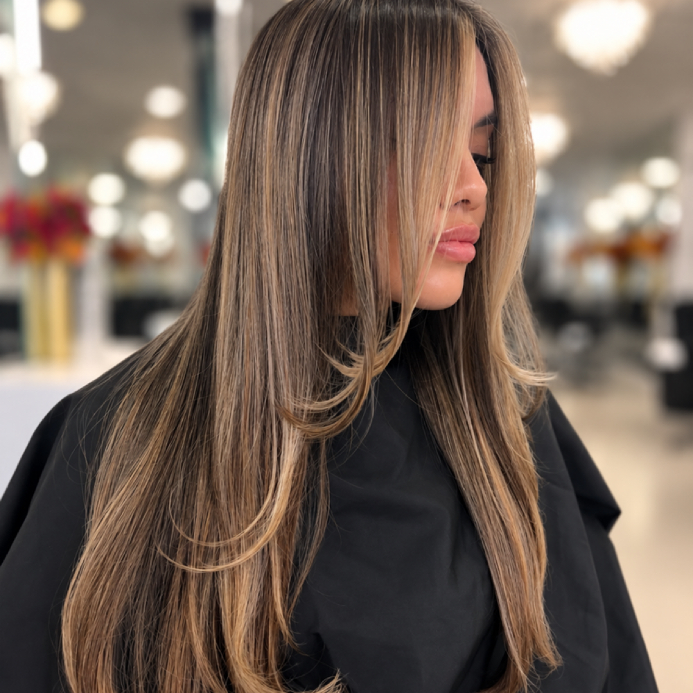 Balayage & Highlighting Services at Done By KD Hair Studio in Huntington, NY