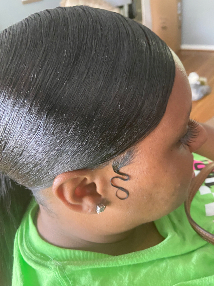 Low Or High Sleek Pony at Elevated By Beauty in Honolulu, HI