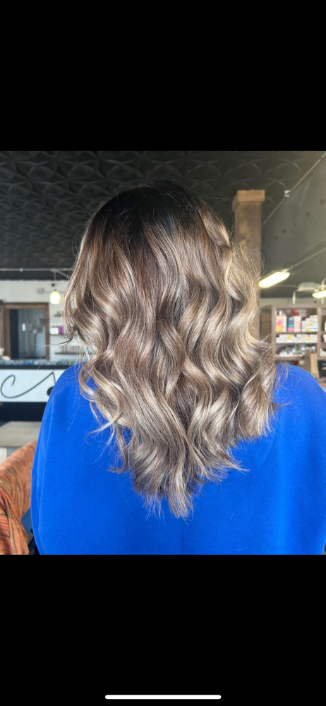 Reverse Balayage + Lowlight