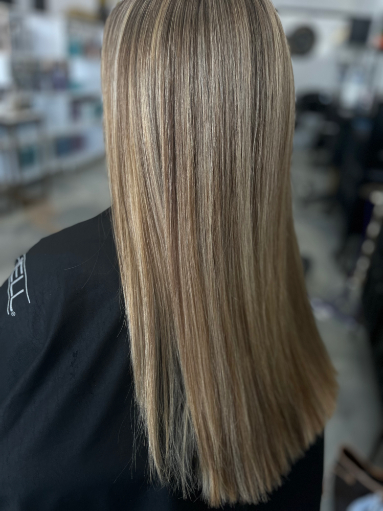 Custom Color And Mini Foil at Aly Denis Hair in Denver, NC