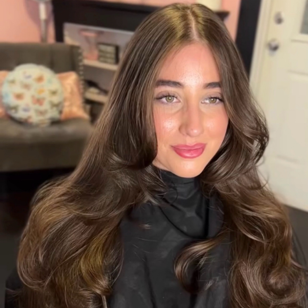 Haircut/blowout at Monarch House of Beauty in New Braunfels, TX