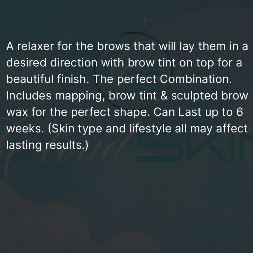 Sculpted Brow Tint + Lamination at Cloud Skin Esthetics LLC. in Redford, MI