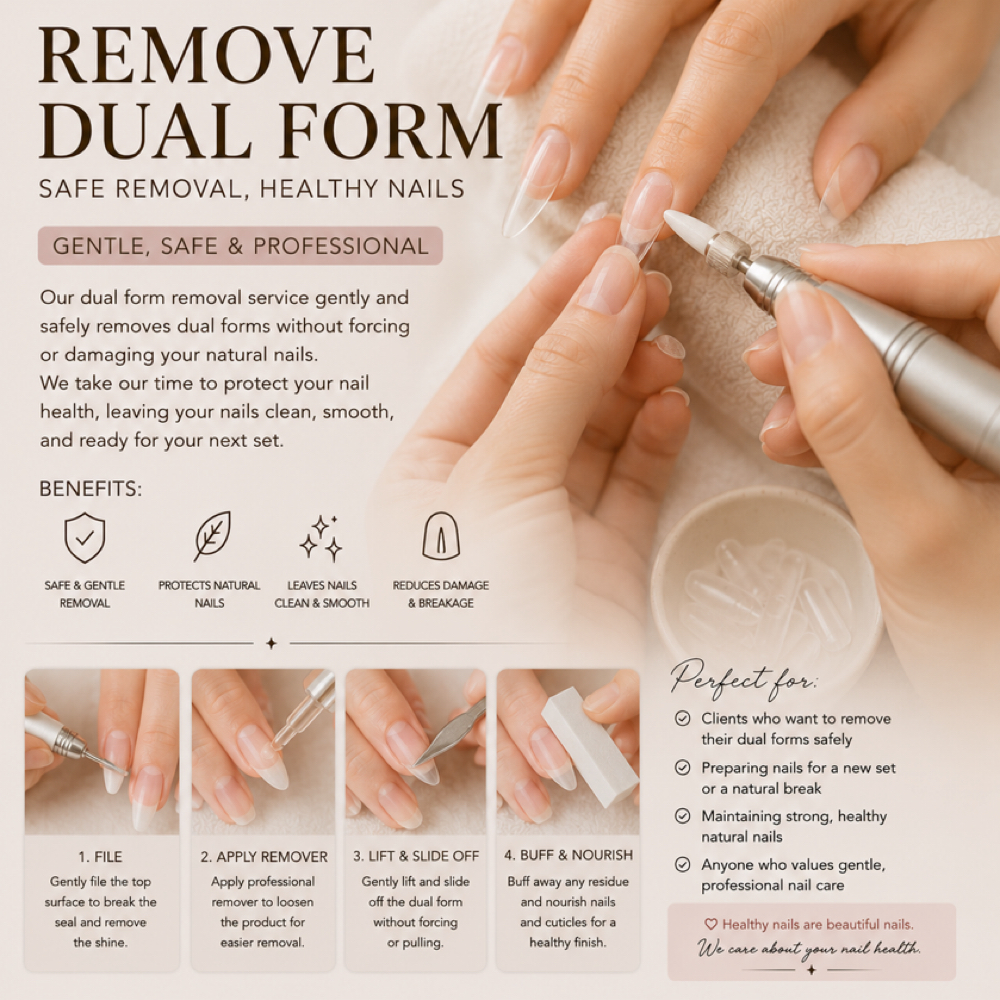 REMOVE DUAL FORM nail at Le Lani Nail Spa in Los Angeles, CA